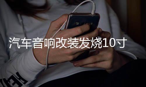 汽车音响改装发烧10寸12寸双磁双音圈超重低音车载无源低音炮喇叭
