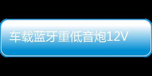 车载蓝牙重低音炮12V汽车摩托货车24v专用音改装无线音箱小钢炮
